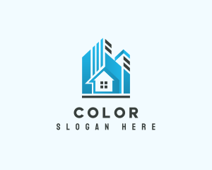 Apartment - Home Residential Property logo design