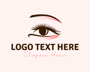 Makeup - Beautiful Eye Makeup Lashes logo design