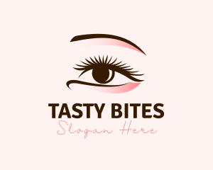Beautiful Eye Makeup Lashes Logo