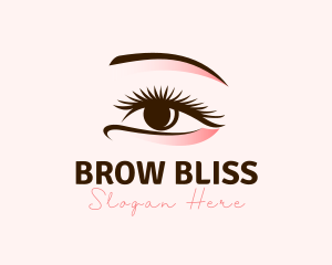 Beautiful Eye Makeup Lashes logo design