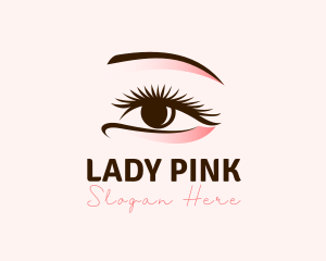 Eyeshadow - Beautiful Eye Makeup Lashes logo design