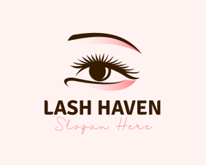 Beautiful Eye Makeup Lashes logo design