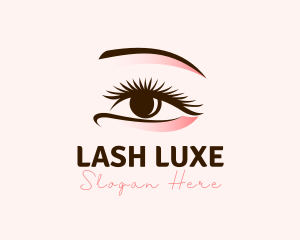 Lash - Beautiful Eye Makeup Lashes logo design