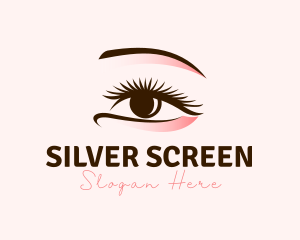 Cosmetology - Beautiful Eye Makeup Lashes logo design