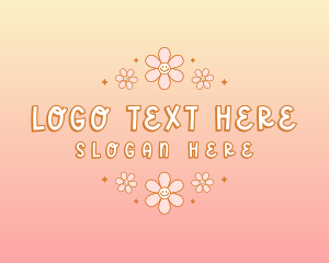 Jewelry - Quirky Smiley Flower logo design