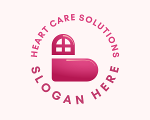 Caring Heart Window logo design