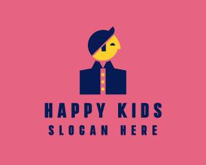 Modern Happy Man  logo design