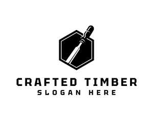 Woodwork - Chisel Carpentry Woodwork logo design