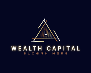 Luxury Triangle Bank logo design