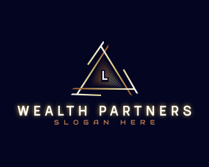 Luxury Triangle Bank logo design