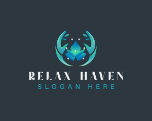 Lotus Hand Spa Relaxation logo design