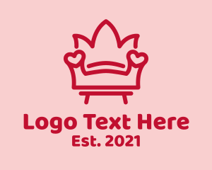 Upholstery - Love Seat Furniture logo design