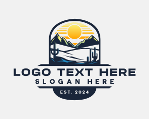 Canyon - Western Desert Mountain logo design