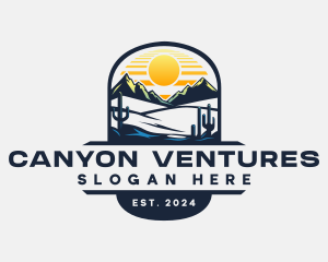 Canyon - Western Desert Mountain logo design