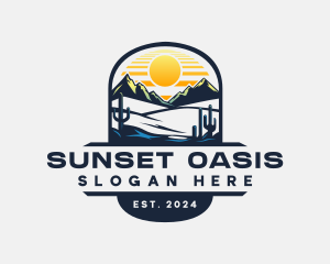 Western Desert Mountain logo design