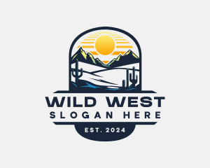 Western Desert Mountain logo design
