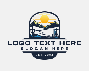 Texas - Western Desert Mountain logo design