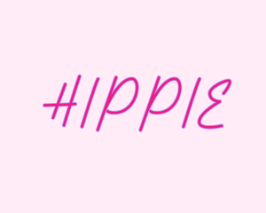 Pink Fashion Signature Text Logo