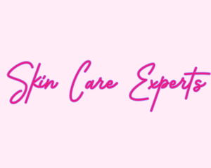 Pink Fashion Signature Text logo design