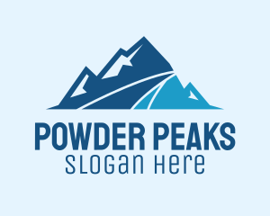 Snowboarding - Mountain Summit Peak logo design