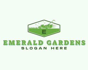 Gardening Grass Mower logo design