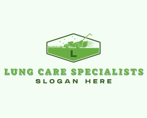 Gardening Grass Mower logo design