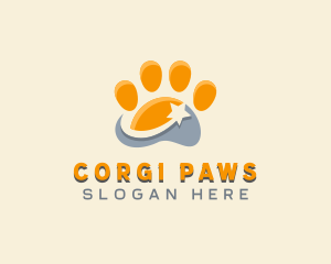 Pet Veterinarian Paw logo design