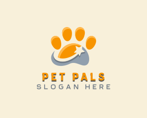 Pet Veterinarian Paw logo design