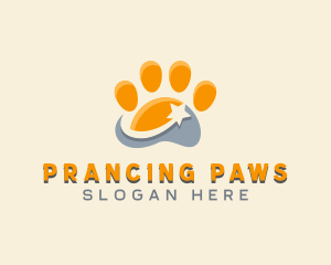 Pet Veterinarian Paw logo design