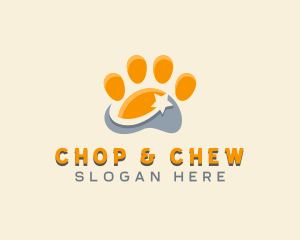 Star - Pet Veterinarian Paw logo design