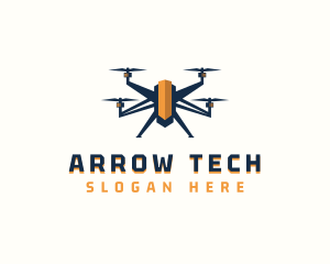 Drone Tech Quadcopter  logo design