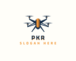 Tech - Drone Tech Quadcopter logo design