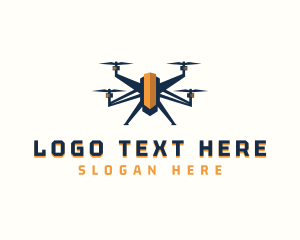 Videography - Drone Tech Quadcopter logo design