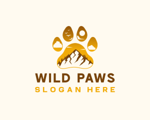 Paw Mountain Outdoor logo design