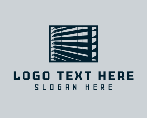 Home Decor - Blinds Window Interior logo design