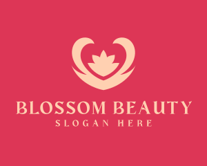 Blossom - Beauty Lotus Heart logo design