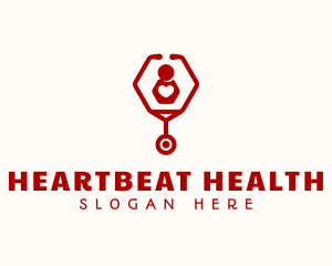 Cardiovascular - Stethoscope Human Healthcare logo design