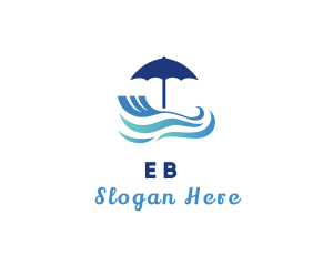Umbrella Beach Resort  logo design