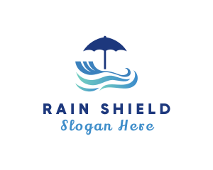 Umbrella - Umbrella Beach Resort logo design