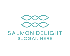 Salmon - Sea Fish Restaurant logo design