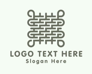 Weaving - Interwoven Textile Fabric logo design