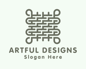 Interwoven Textile Fabric logo design