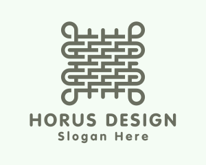 Interwoven Textile Fabric logo design