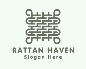 Rattan - Interwoven Textile Fabric logo design