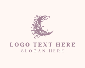 Boho Moon Crescent Logo