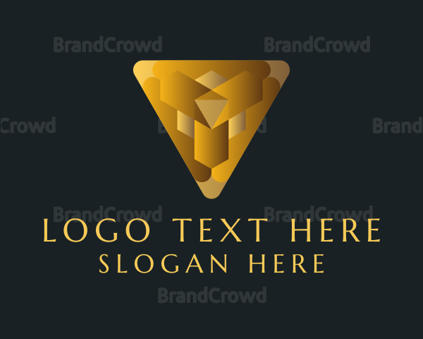 Gold Wealth Triangle Logo