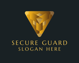 Pyramid - Gold Wealth Triangle logo design