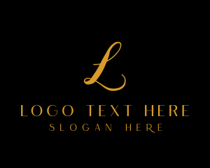 Gold - Elegant Beauty Salon logo design