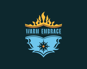 Ice Fire Ventilation logo design