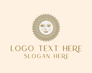 Sunscreen - Sun Astrology Fortune Telling logo design